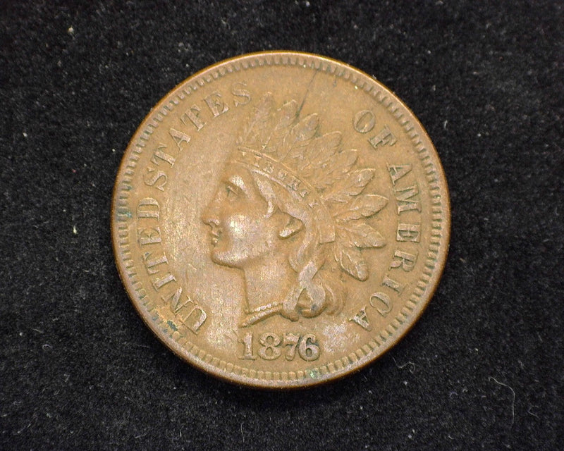 1876 Indian Head Penny/Cent VF - US Coin
