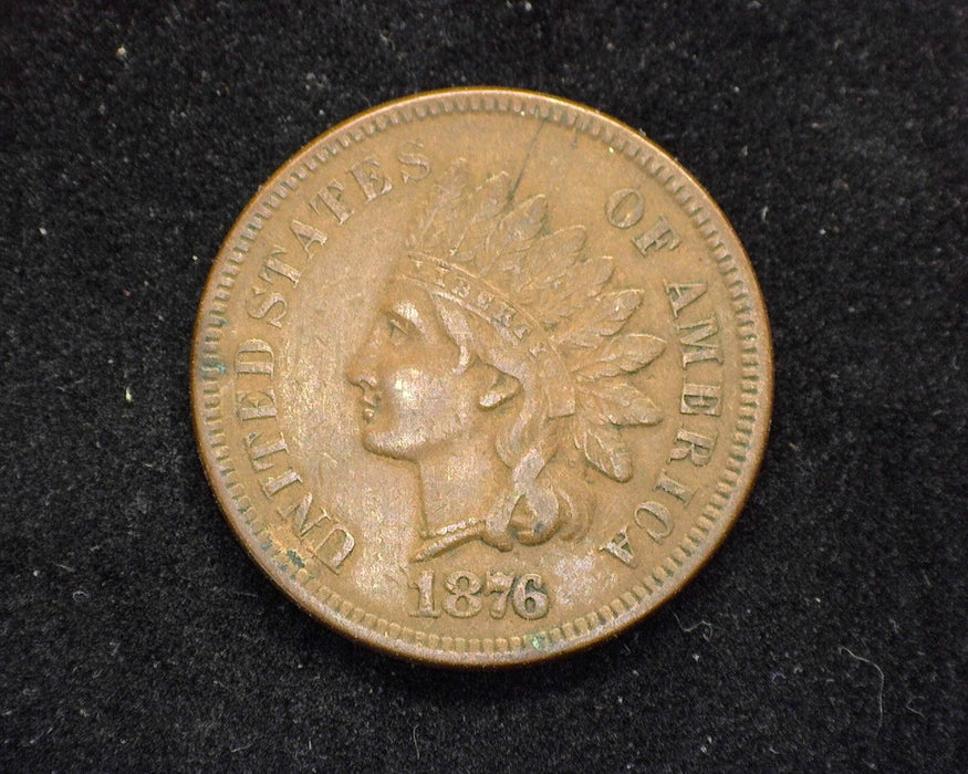 1876 Indian Head Penny/Cent VF - US Coin