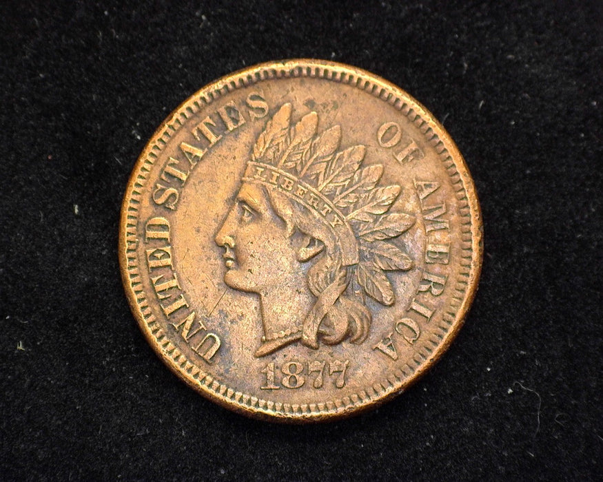 1877 Indian Head Penny/Cent VF/XF Light cleaning - US Coin