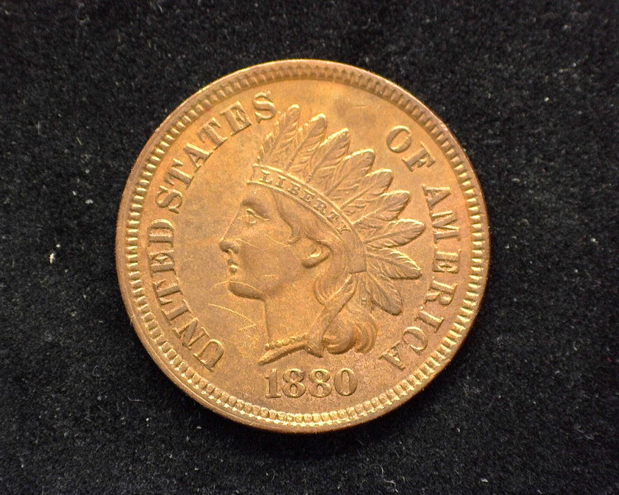 1880 Indian Head Penny/Cent AU - US Coin