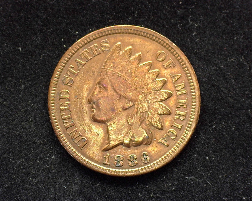 1886 Type 2 Indian Head Penny/Cent VF Cleaned - US Coin