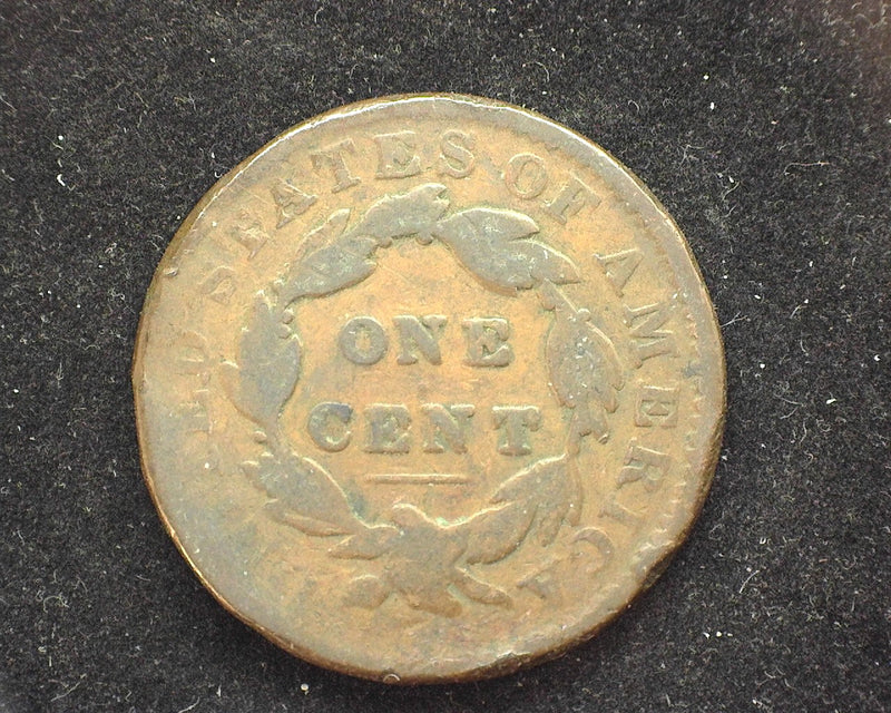 1831 Large Cent Coronet Damage. G - US Coin