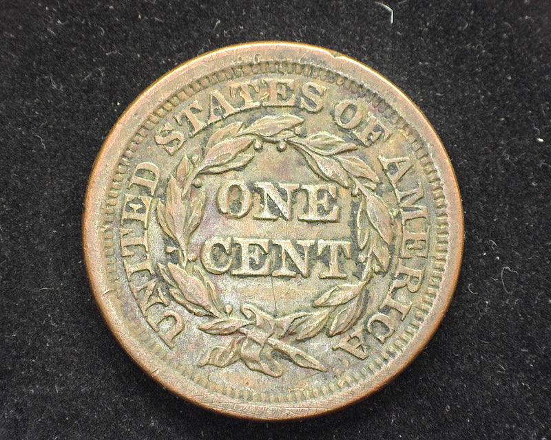 1853 Large Cent Coronet XF - US Coin