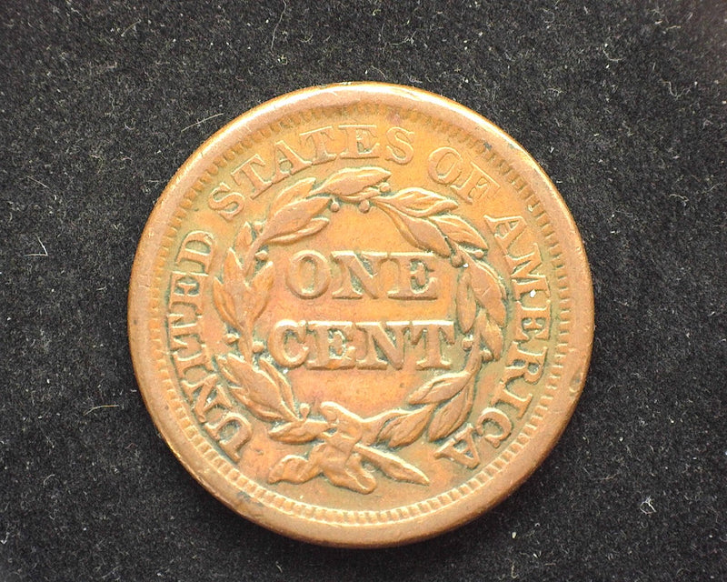 1854 Large Cent Coronet XF - US Coin