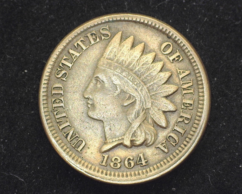 1864 C.N. Indian Head VF Penny/Cent - US Coin