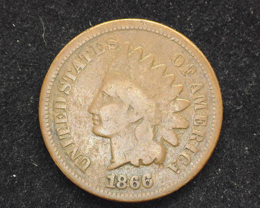 1866 Indian Head G Penny/Cent - US Coin