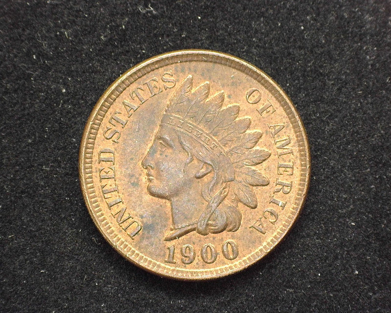 1900 Indian Head Penny/Cent Red and Brown. UNC - US Coin