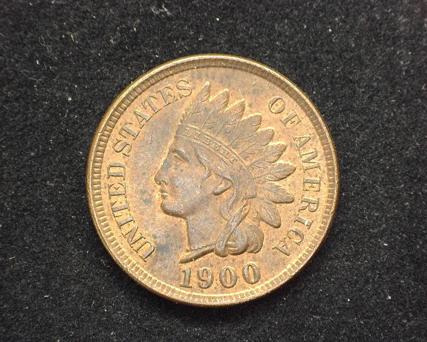 1900 Indian Head Penny/Cent Red and Brown. UNC - US Coin