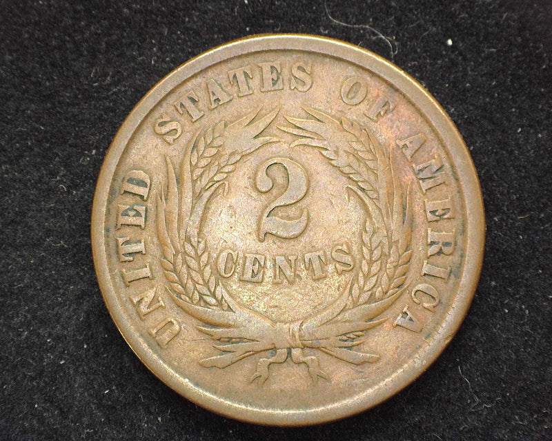 1864 Two Cent Piece VG - US Coin