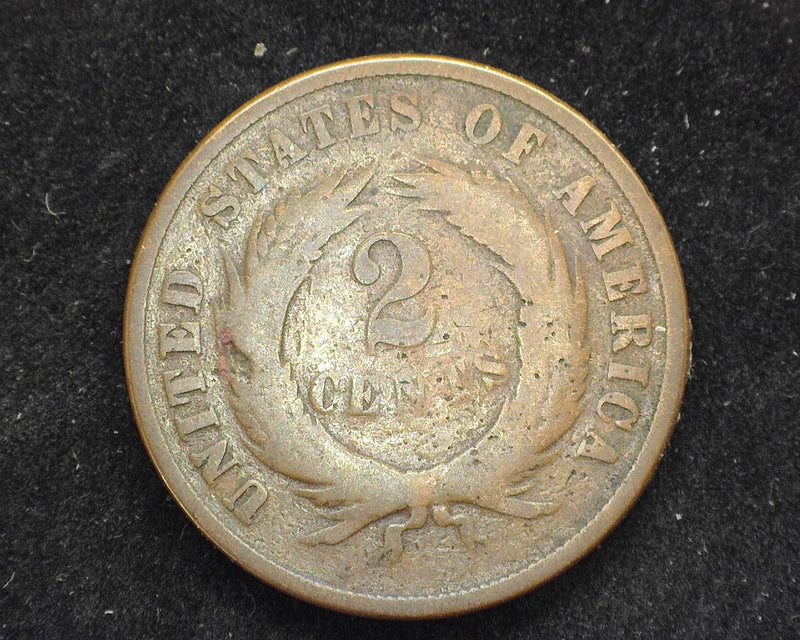 1870 Two Cent Piece G - US Coin