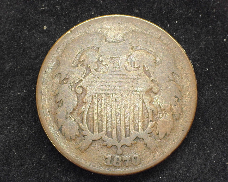 1870 Two Cent Piece G - US Coin