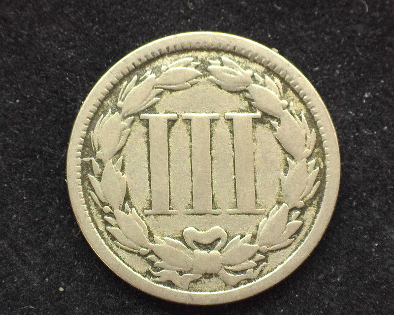1865 Three Cent Nickel G - US Coin