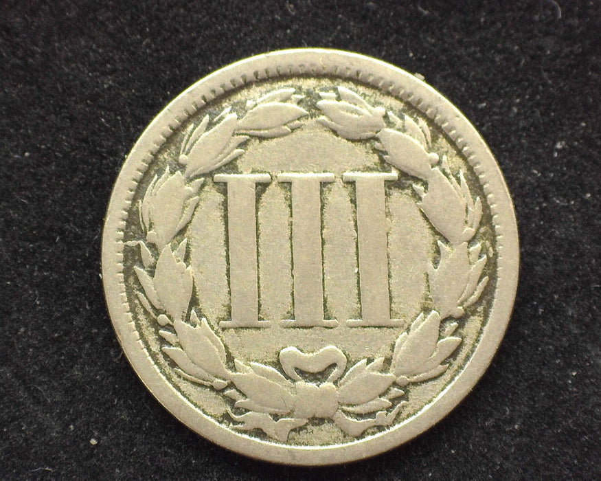 1865 Three Cent Nickel G - US Coin