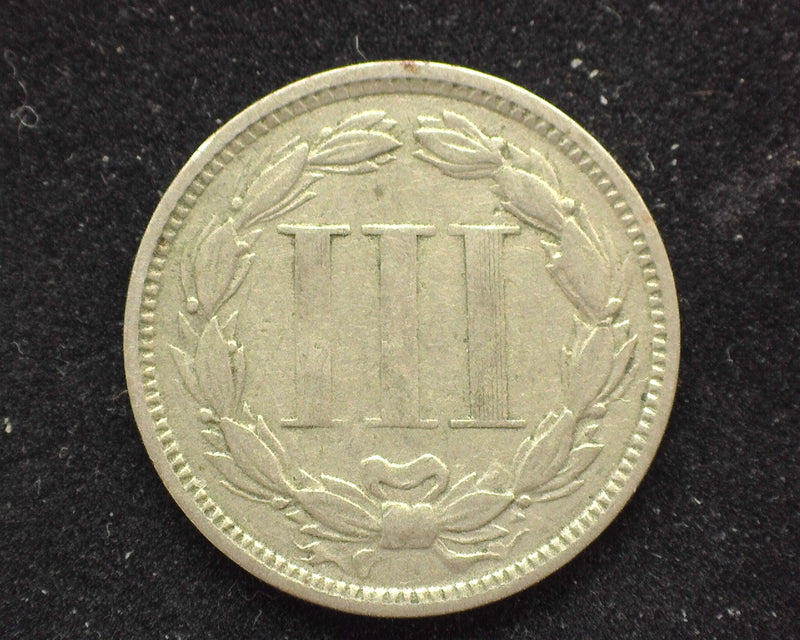 1865 Three Cent Nickel VG - US Coin