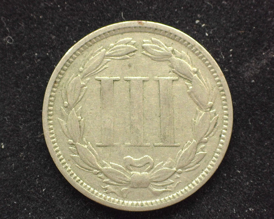1865 Three Cent Nickel VG - US Coin