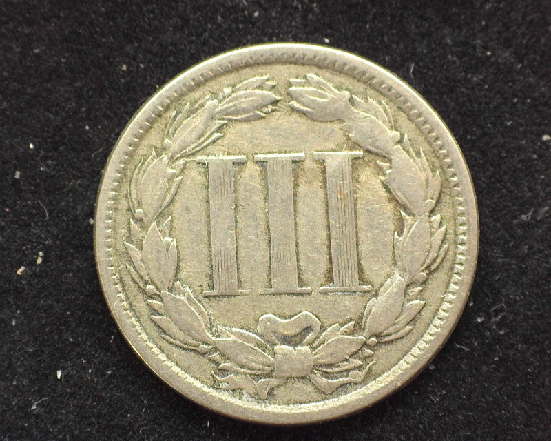 1865 Three Cent Nickel VG - US Coin