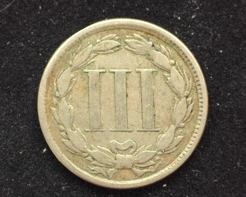 1865 Three Cent Nickel F - US Coin