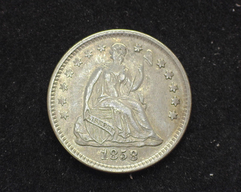 1858 Liberty Seated Half Dime XF - US Coin