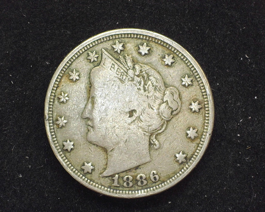 1886 Liberty Head Nickel F - US Coin