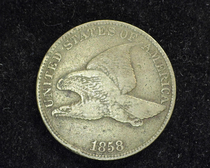 1858 Flying Eagle Penny/Cent F Large letters - US Coin