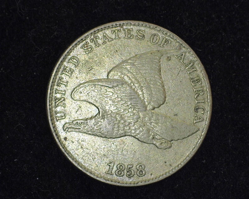 1858 Flying Eagle Penny/Cent XF Large letters - US Coin