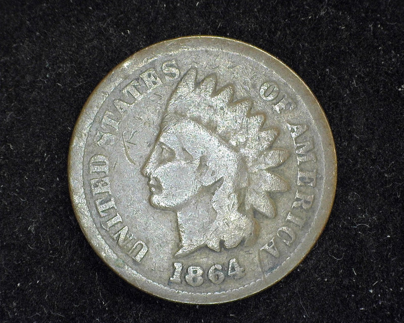 1864 L Indian Head Penny/Cent G Pointed bust - US Coin