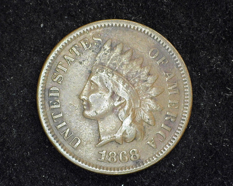 1868 Indian Head Penny/Cent F - US Coin