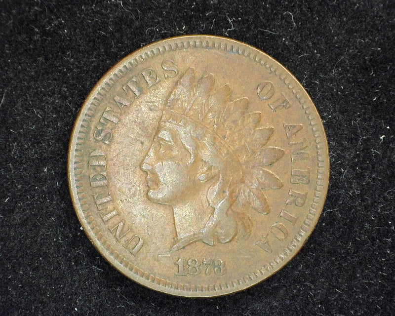 1873 Indian Head Penny/Cent Closed 3 F/VF - US Coin