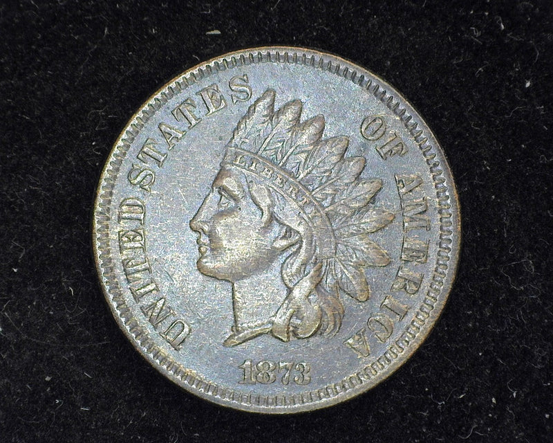 1873 Indian Head Penny/Cent Open 3 VF - US Coin