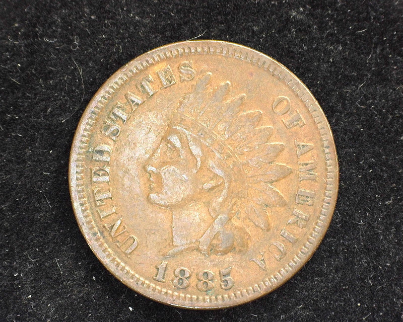 1885 Indian Head Penny/Cent F - US Coin