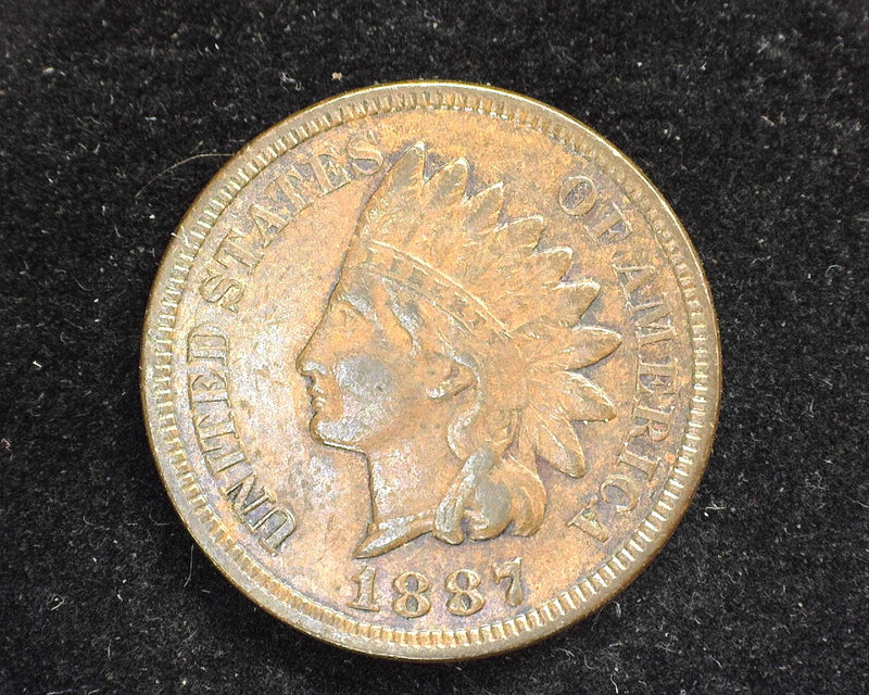 1887 Indian Head Penny/Cent XF - US Coin