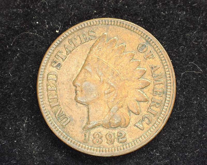 1892 Indian Head Penny/Cent XF - US Coin