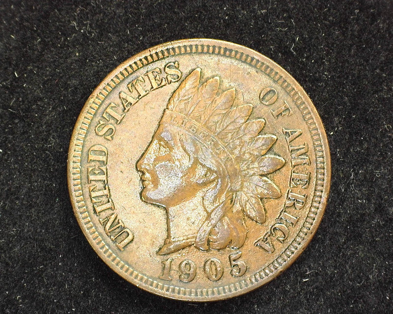 1905 Indian Head Penny/Cent XF - US Coin