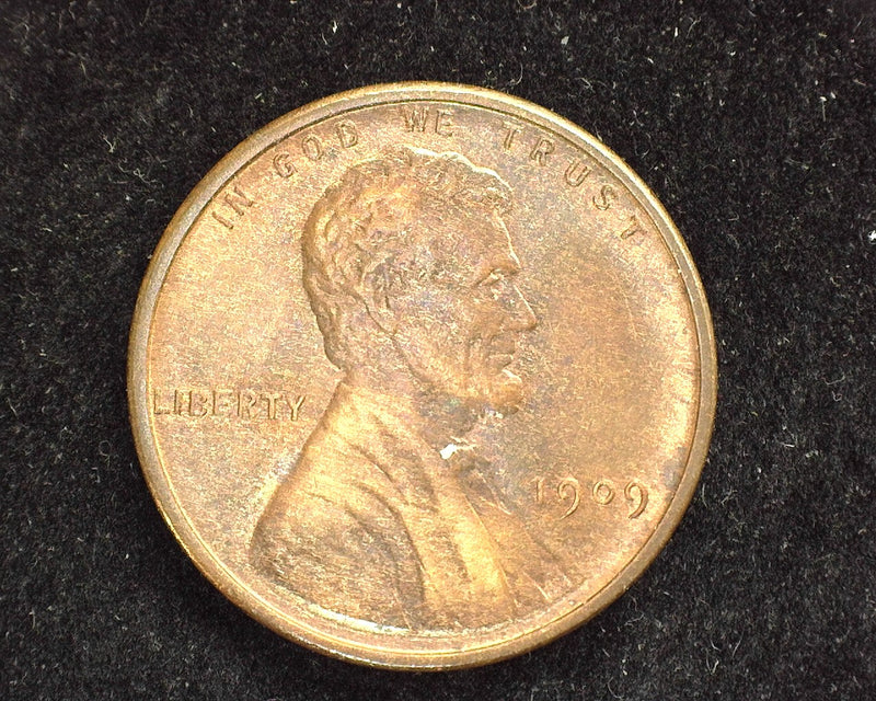 1909 Lincoln Wheat Penny/Cent VDB BU-64 Mostly red. - US Coin
