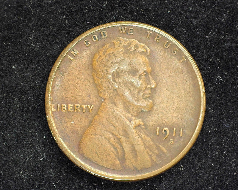 1911 S Lincoln Wheat Penny/Cent VF/XF - US Coin