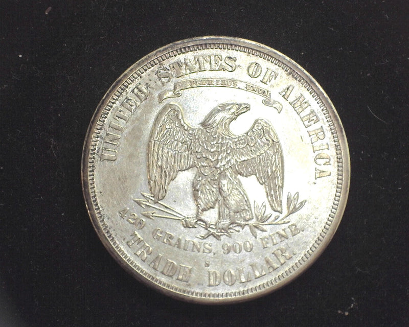 Trade Dollar No date AU Shaved and beautifully engraved with birth date & year. A great addition to a specialized collection. - US Coin