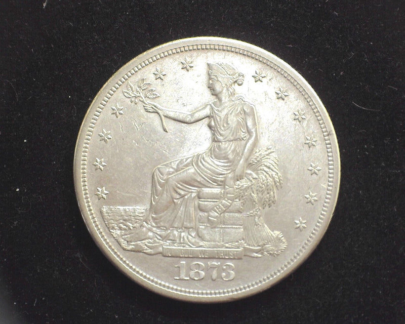 1873 S Trade Dollar AU - US Coin