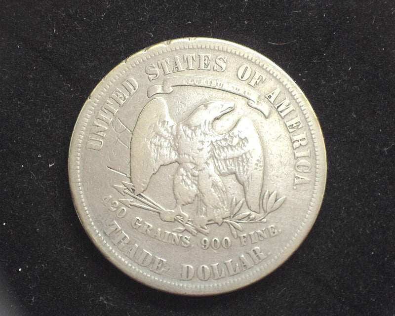 1877 Trade Dollar VG Light scratching. - US Coin
