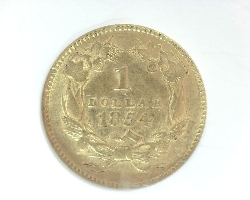 1854 Type 2 $1.00 Gold Coin NGC AU55 - US Coin