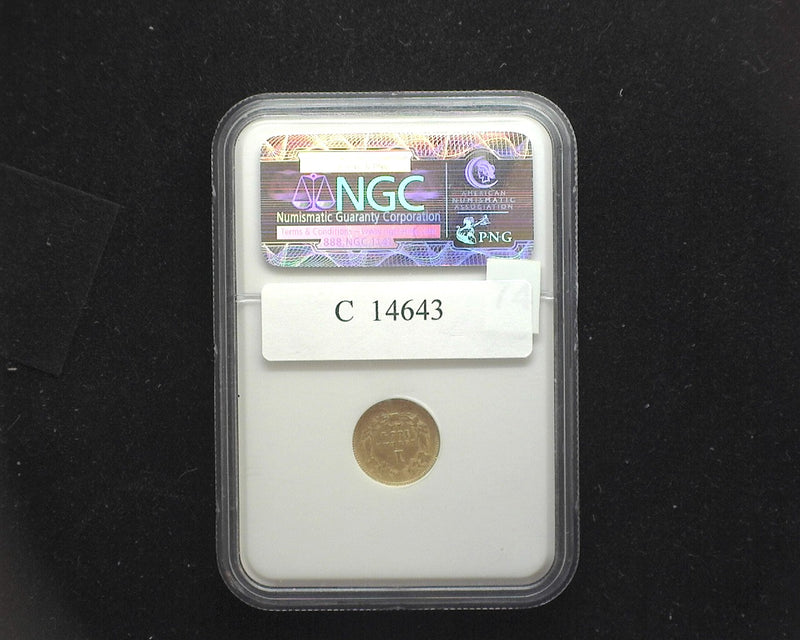 1854 Type 2 $1.00 Gold Coin NGC AU55 - US Coin