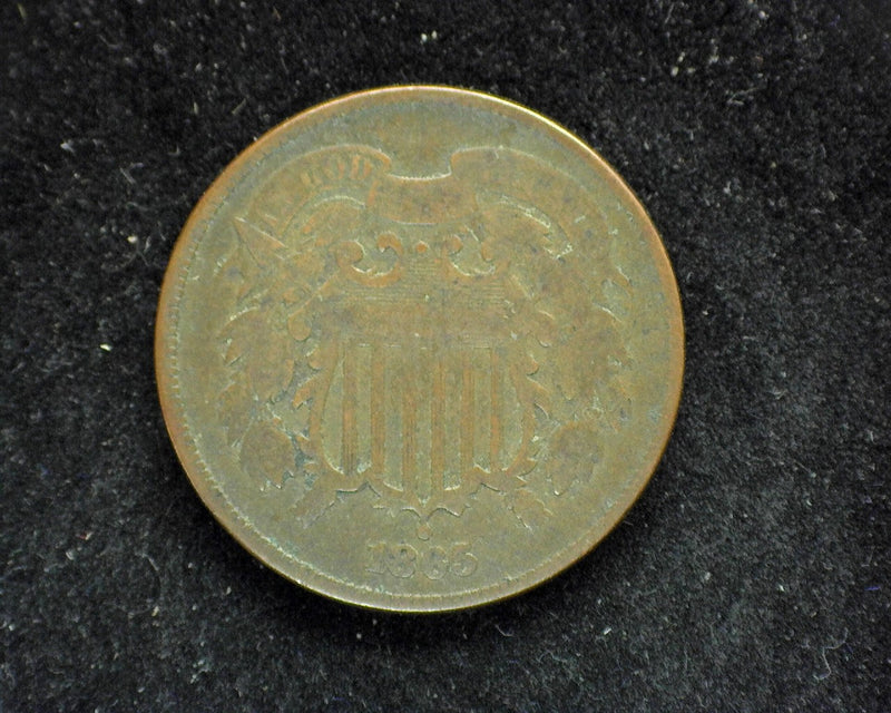 1865 Two Cent Piece G - US Coin