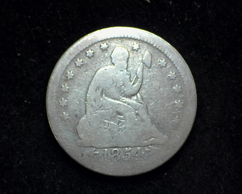 1854 Arrows Liberty Seated Quarter G - US Coin