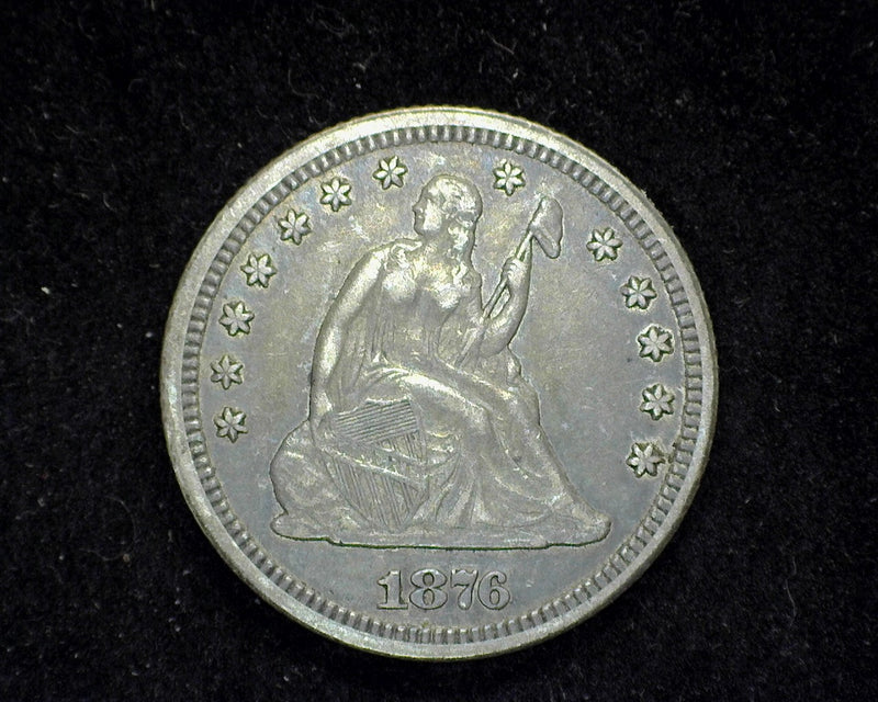 1876 CC Liberty Seated Quarter XF - US Coin
