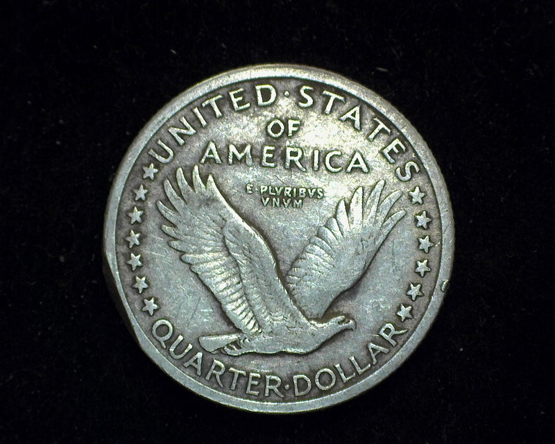 1917 Type 1 Standing Liberty Quarter F/VF Rim damage. - US Coin