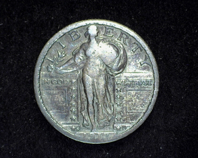 1917 S Type 1 Standing Liberty Quarter F - US Coin
