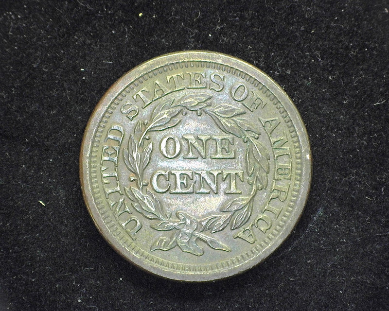 1857 Small date Braided Hair Large Cent AU-58 - US Coin
