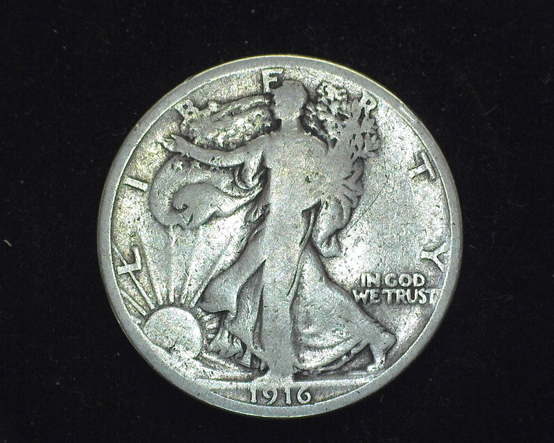 1916 Liberty Walking Half Dollar VG - US Coin