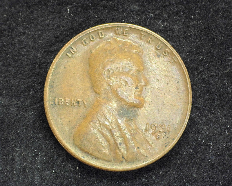 1931 S Lincoln Wheat Penny/Cent VF/XF - US Coin