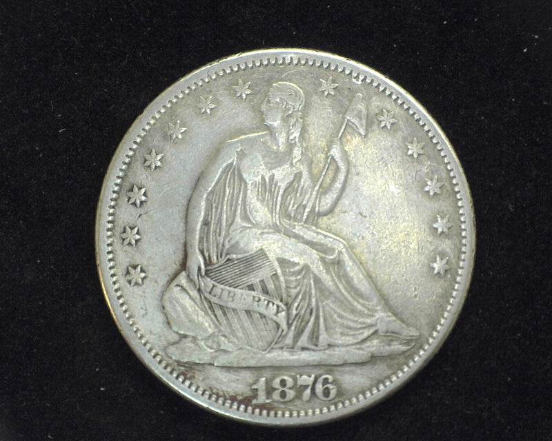 1876 S Seated Liberty Half Dollar F/VF - US Coin