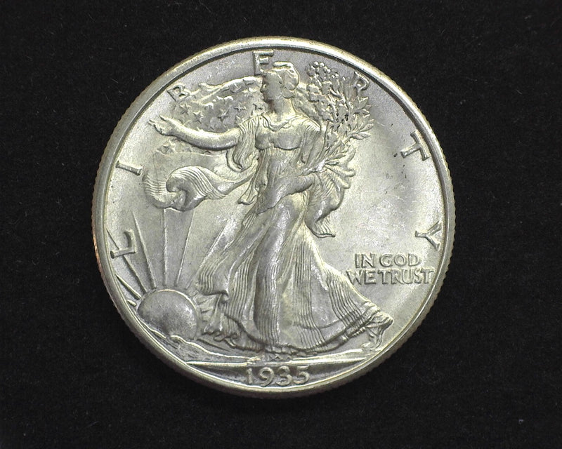 1935 D Liberty Walking Half Dollar BU Choice - US Coin